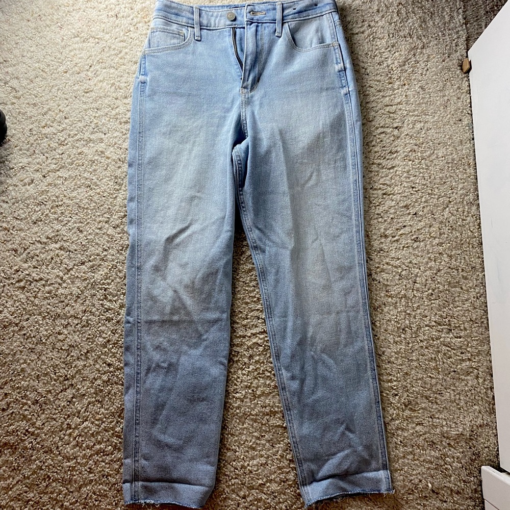 I am selling High Rise Mom Jeans. They are used but in very good condition.
